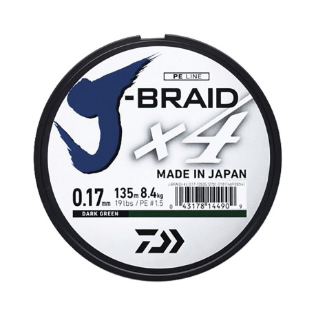 Filo J-Braid X4 0,15 mm 270 mt