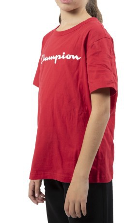 Junior T-Shirt con el Escrito Logo rojo
