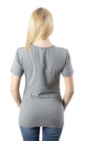 T-Shirt ladies W-Track Suit grey