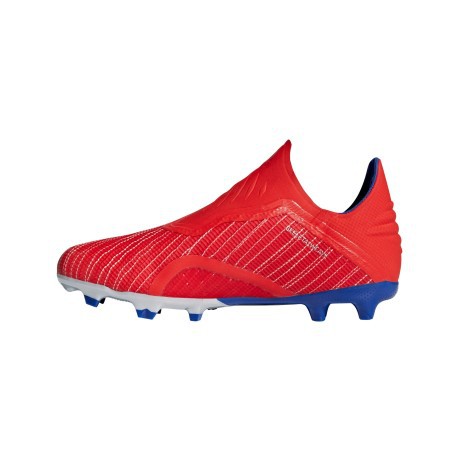 Botas de fútbol de Niño X 18+ FG Exhibición Pack colore rojo azul - Adidas - SportIT.com