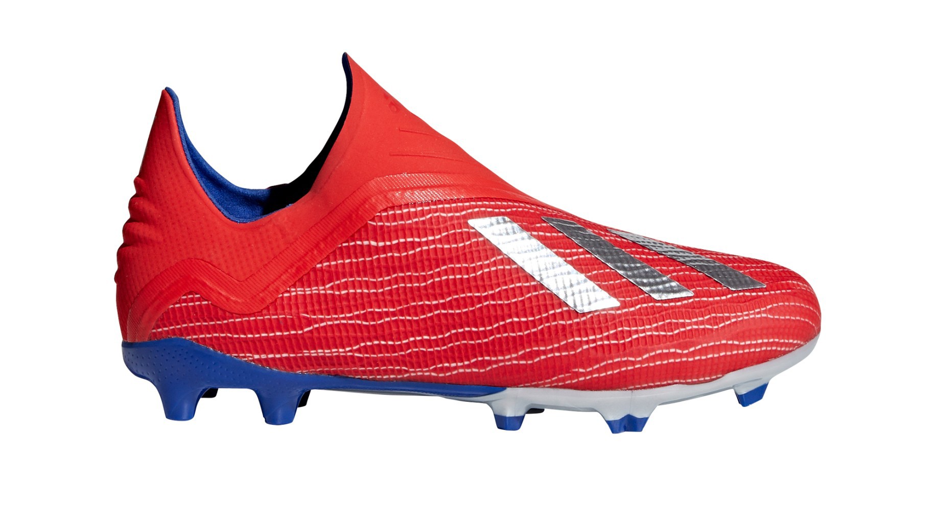 invención por ejemplo Curso de colisión Botas de fútbol de Niño Adidas X 18+ FG Exhibición Pack colore rojo azul -  Adidas - SportIT.com