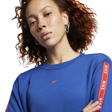 Sweat-shirt Femme de l'Équipage de vêtements de sport bleu