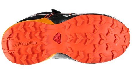 Zapatillas de Trail Descompensado Junior SpeedCross CSWP negro naranja