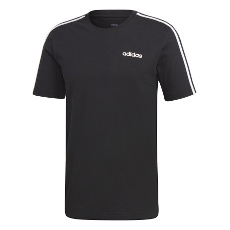 T-Shirt mens Essentials 3-Stripes white black