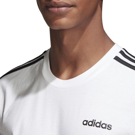 T-Shirt Uomo Essentials 3-Stripes bianco nero