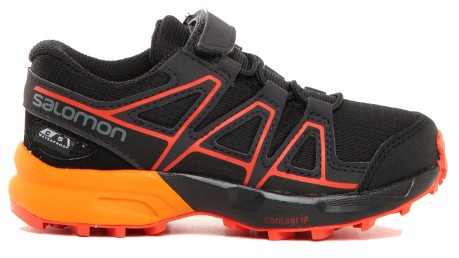 Trail running shoes Runnig Junior SpeedCross CSWP black orange