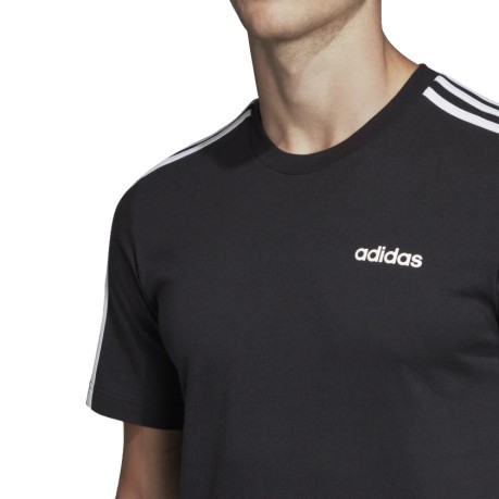 T-Shirt Uomo Essentials 3-Stripes bianco nero