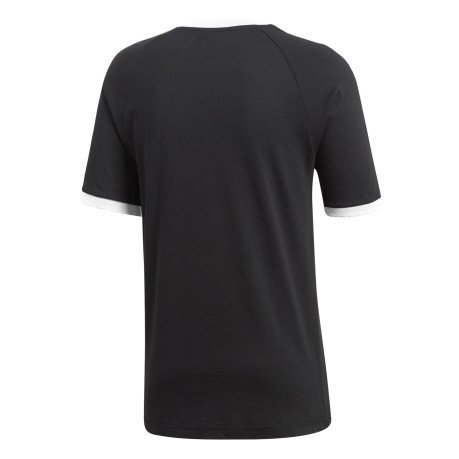 Hombres T-Shirt 3-Rayas blanco negro 1