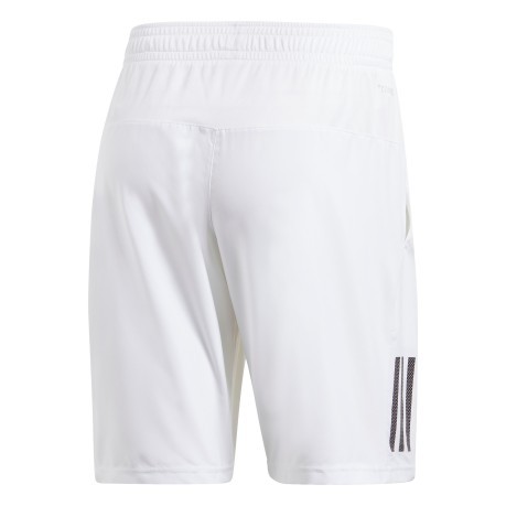 Short Herren Club 3-Stripes 9-Inch-weiß-getragen