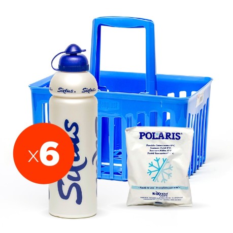 Combo Sixtus 1 Basket/6 Water Bottles/5 Instant Ice Pack