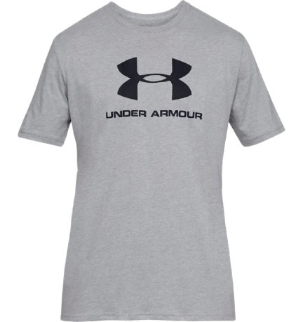 T-Shirt Men UA Sportstyle black at the front