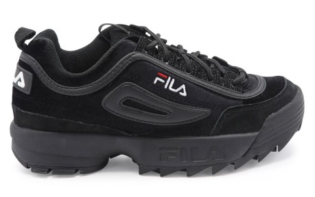 fila black velvet shoes