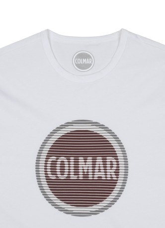 T-shirt Homme Logo Dégradé blanc