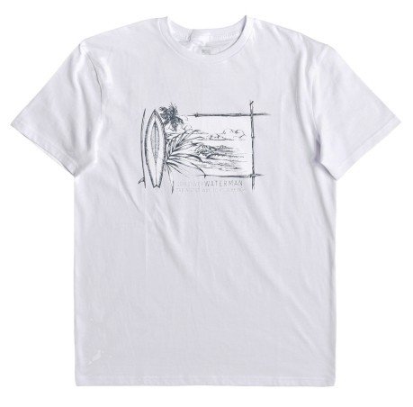 T-shirt Waterman Simple Lines bianco
