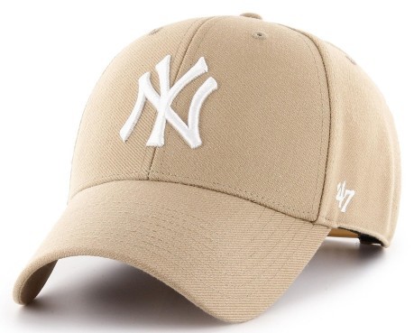 Los hombres de sombrero de los Yankees de NY Snapback beige