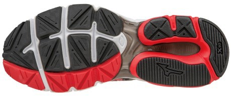 Zapatos de los hombres de la Onda de Conectar 3 A4 Estable gris rojo