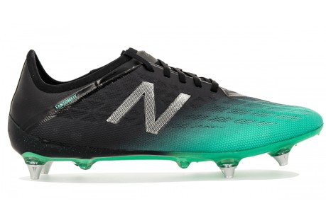 Soccer shoes, New Balance, and They V5 Pro 5 SG Black Green Pack