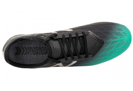 Des chaussures de football, New Balance, et Ils V5 5 SG Pro-Noir-Vert-Pack