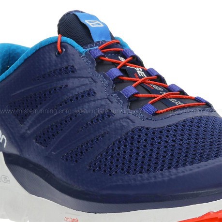 Zapatos de los Hombres de Sentido Pro Max Trail A5 azul naranja