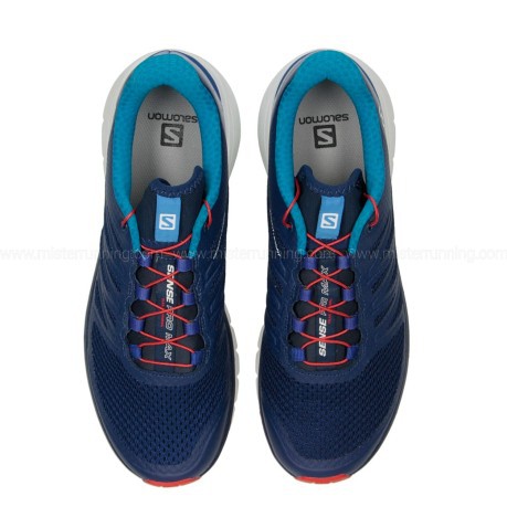 Zapatos de los Hombres de Sentido Pro Max Trail A5 azul naranja