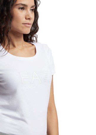 Camiseta de Mujer de Tren Logotipo en blanco