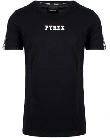 T-Shirt Mann-Band schwarz, Seitliche
