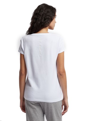 T-Shirt Woman Train white Logo