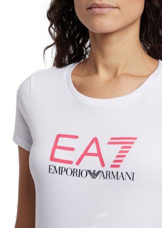 Camiseta de Mujer de Tren blanca Brillante