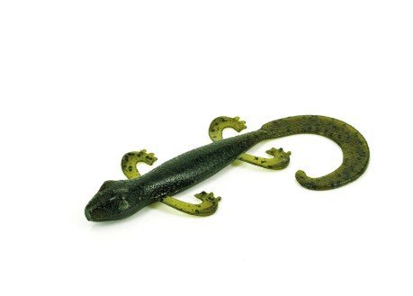 Künstliche Lizard 6" grün-braun