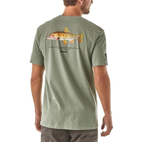 T-Shirt Greenback Cutthroat World Trout bianco