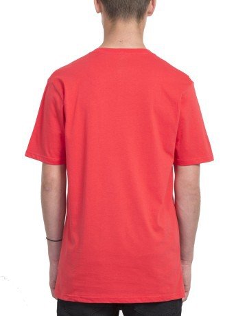 Camiseta de Hombre de Piedra en Blanco rojo