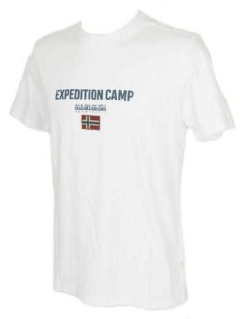 T-shirt Hombre Sonthe Expedición blanco