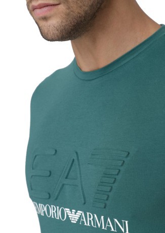 T-Shirt Uomo Train Logo verde