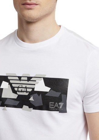 T-Shirt Uomo Train Graphic Camou nero