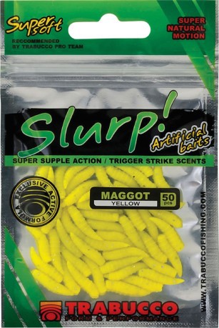 Artificiale Slurp Bait Maggot giallo