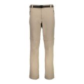 Pants Trekking Men's Stretch Zip Off beige