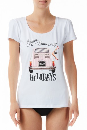 T-Shirt Donna Stampa Auto