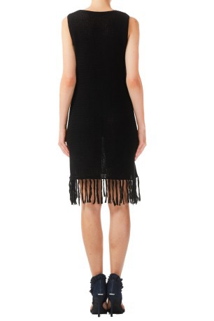 Dress Woman Crochet Fringe