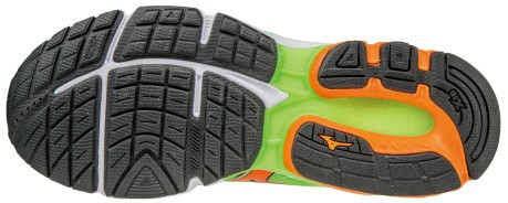 Zapatos de los hombres de Onda Ispire 13 Estable A4 verde naranja