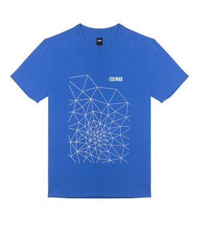T-Shirt Trekking Man Geometric Print blue-variante1