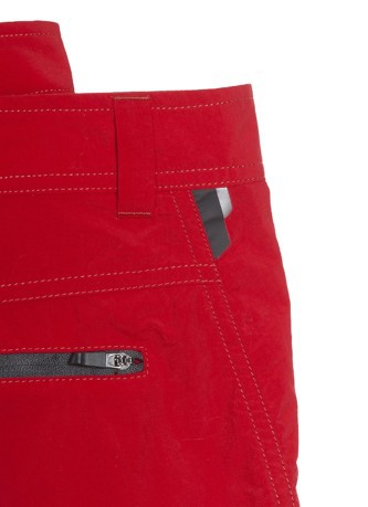 Pantalones cortos de Senderismo de los Hombres Protector UV rojo