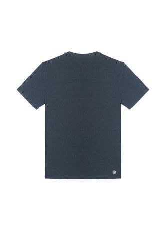 T-Shirt Trekking Herren 3D-Druck-blau-schwarz
