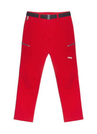 Pantaloni Trekking Uomo con Cintura rosso