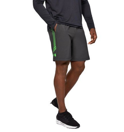 Shorts mens Woven Graphic gray green