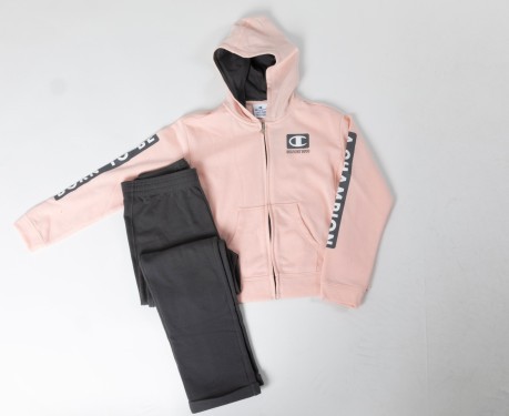 Suit Baby Sweatsuit pink gray
