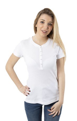 Camiseta de Mujer Clásico Americano Serafín blanco