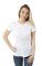 T-Shirt Donna American Classic Serafino bianco