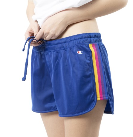 Pantalones cortos de las Mujeres del arco iris azul-var