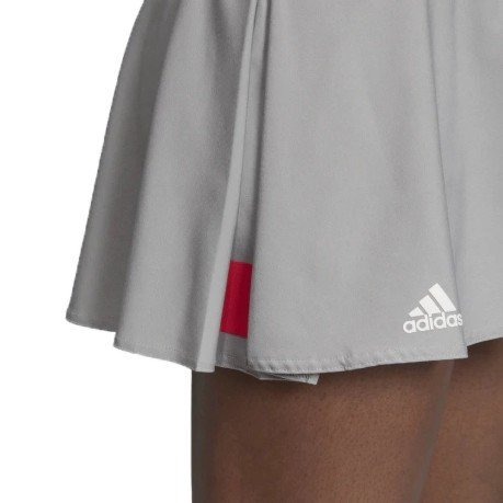 Falda de Tenis femenino Escouade gris rojo
