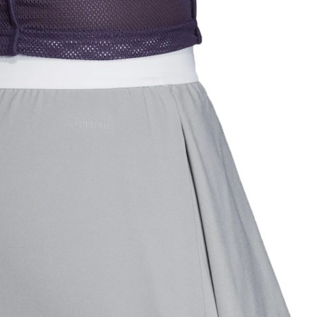 Falda de Tenis femenino Escouade gris rojo